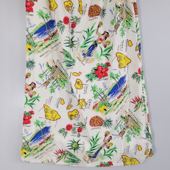 J. CREW colorful Hawaiian printed off-shoulder cotton popover mini shift dress - Picture 7 of 14